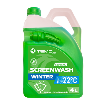 Зимовий омивач скла TEMOL Winter ScreenWash Apple 4л 353478344 фото