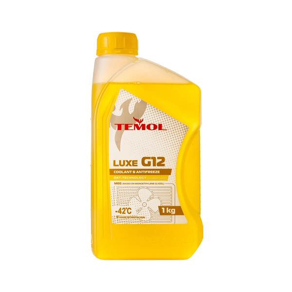 Рідина охолоджуюча TEMOL Antifreeze Lux G12  YELLOW 1кг 2200006053019 фото