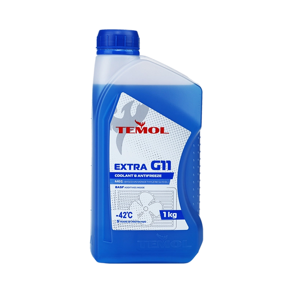 Рідина охолоджуюча TEMOL Antifreeze Extra G11 Blue 1 кг 4820152381019 фото