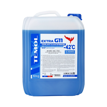 Рідина охолоджуюча TEMOL Antifreeze Extra G11 Blue 10кг 4820152381033 фото