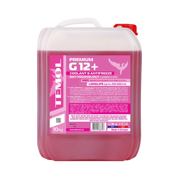 Рідина охолоджуюча TEMOL Antifreeze Premium G12+ RED 10кг/9,3л 4820152381096 фото
